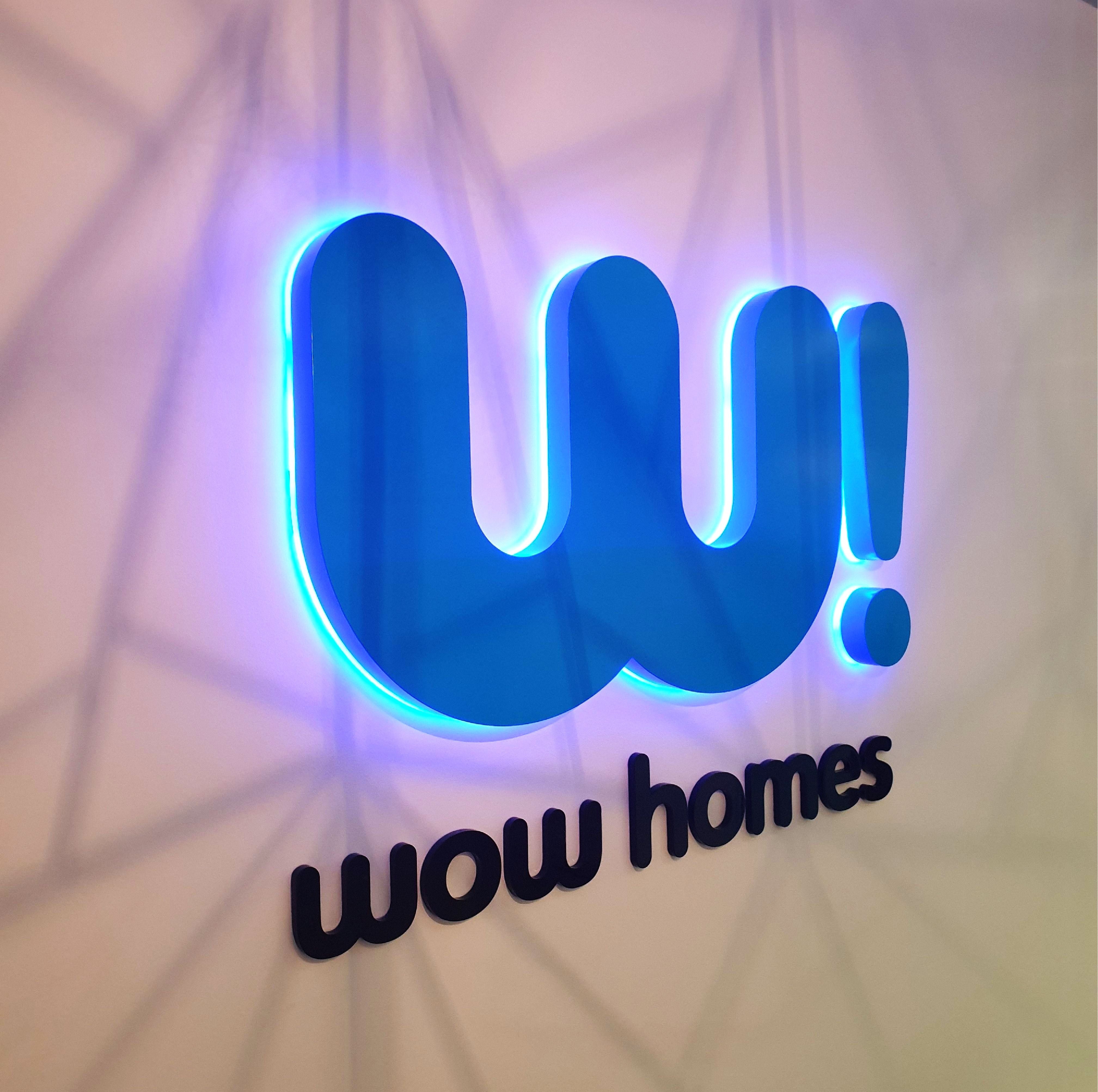 WOW Homes Illuminated Signage