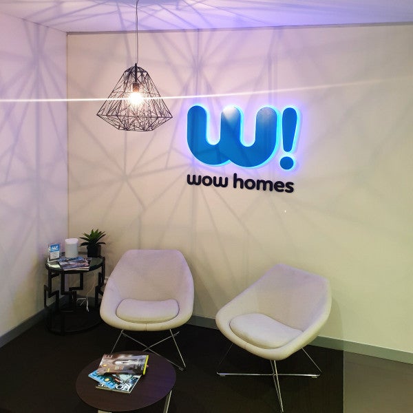 WOW Homes Illuminated Signage