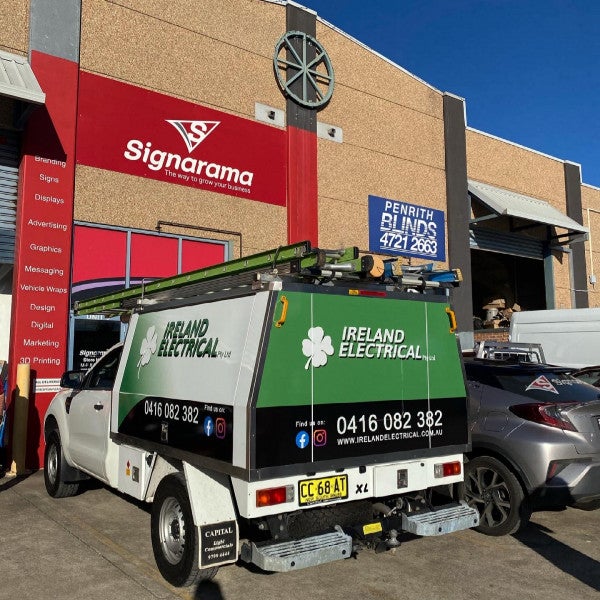 Vehicle Signage- For Ireland Electrical- By Signarama Penrith