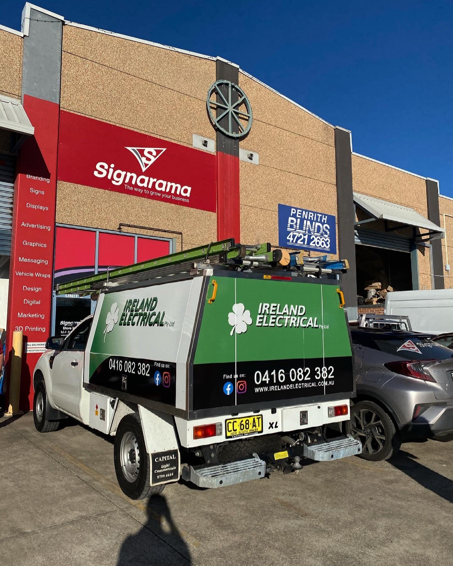Vehicle Signage- For Ireland Electrical- By Signarama Penrith