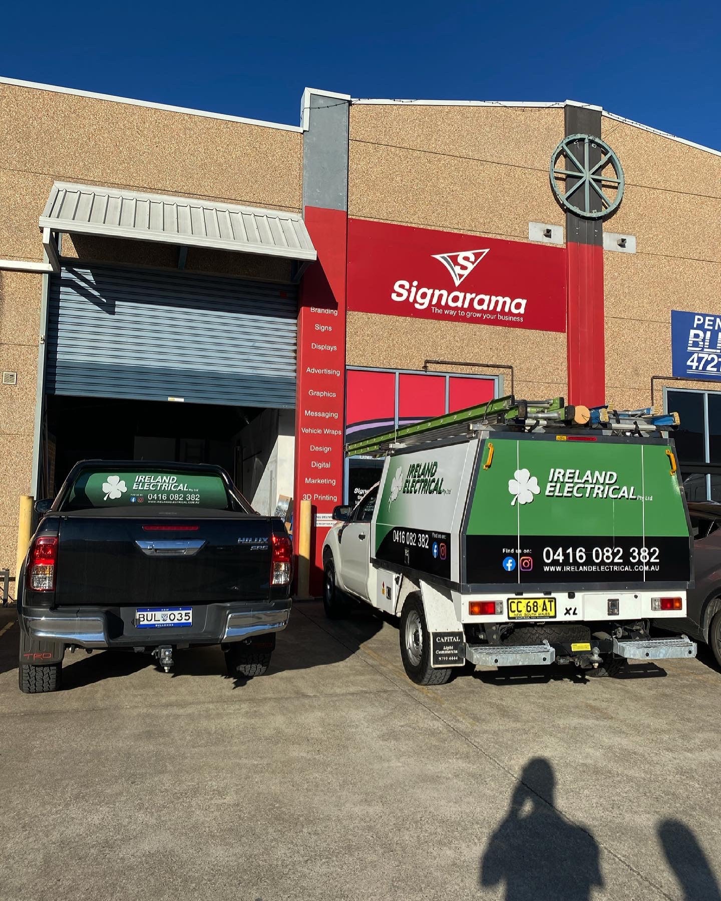 Vehicle Signage- For Ireland Electrical- By Signarama Penrith