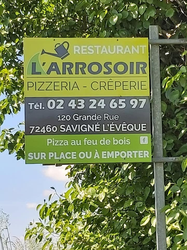 Nouvelle Signalétique au Restaurant L'Arrosoir Crêperie/Pizzeria réalisée par Signarama Le Mans