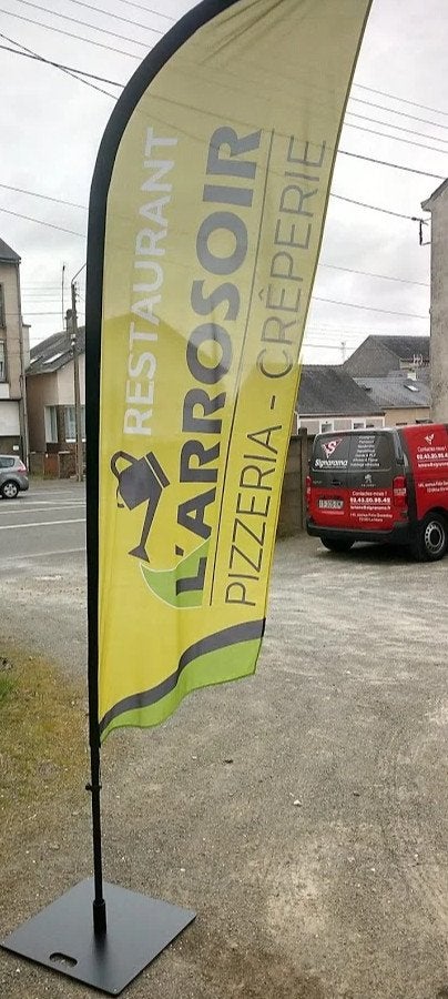 Nouvelle Signalétique au Restaurant L'Arrosoir Crêperie/Pizzeria réalisée par Signarama Le Mans