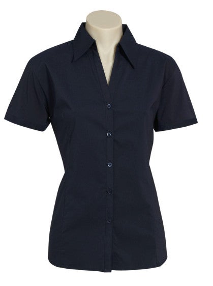 Ladies Metro Stretch Blouse Short Sleeve