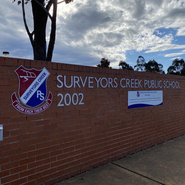 School Emblem Plarks- For Surveyors Creek Public School- From Signarama Penrith