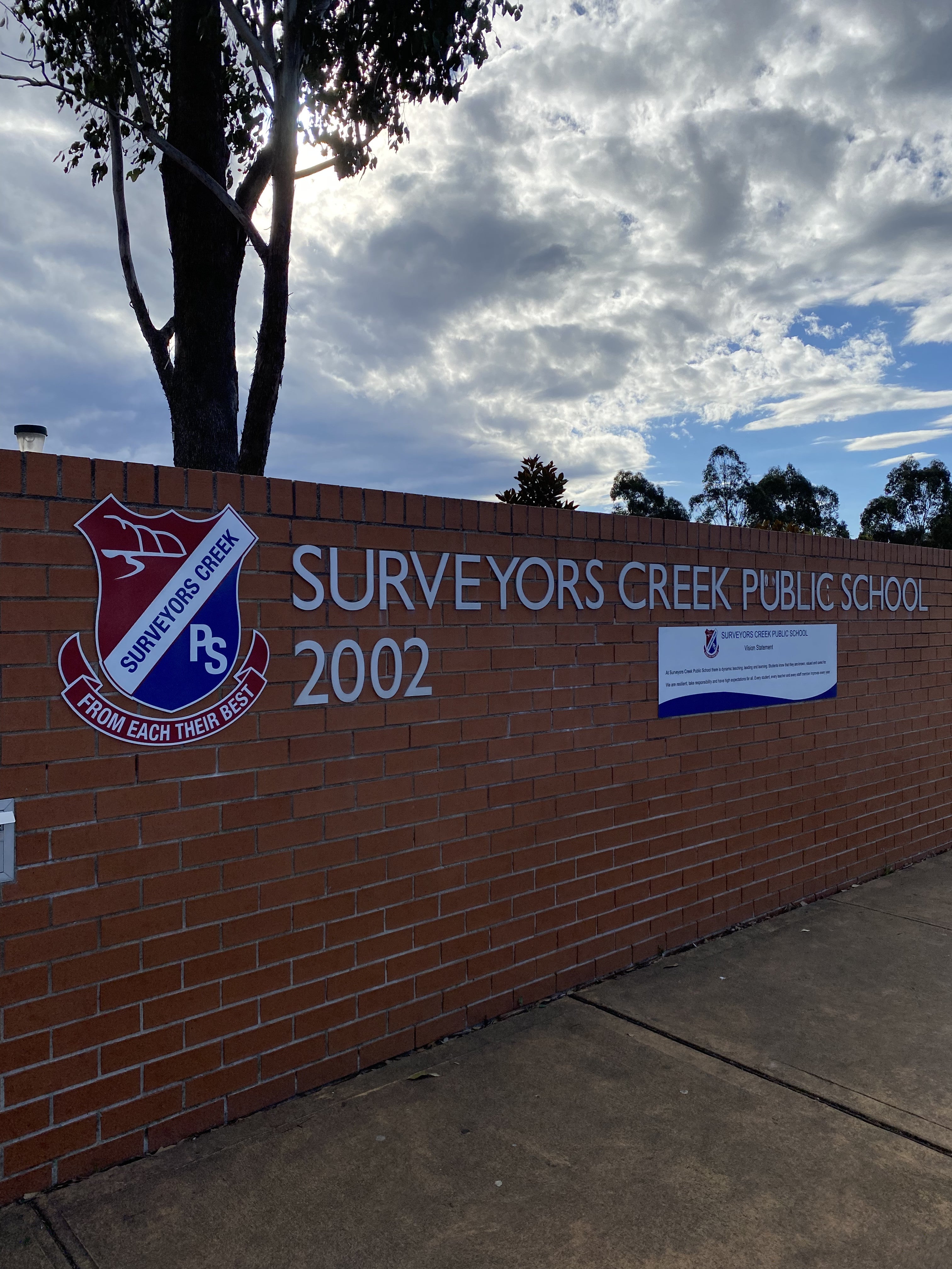 School Emblem Plarks- For Surveyors Creek Public School- From Signarama Penrith