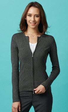 Ladies 2-way Zip Cardigan