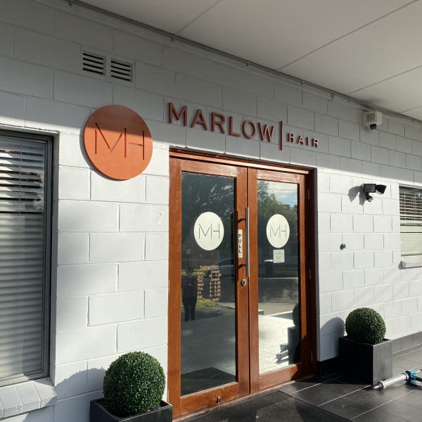 Custom Painted 3D Lettering- For Marlow Hair- By Signarama Penrith