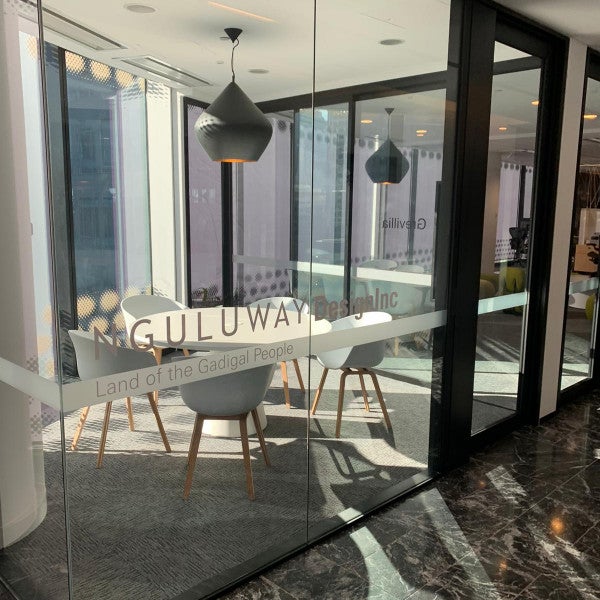 White Vinyl lettering
