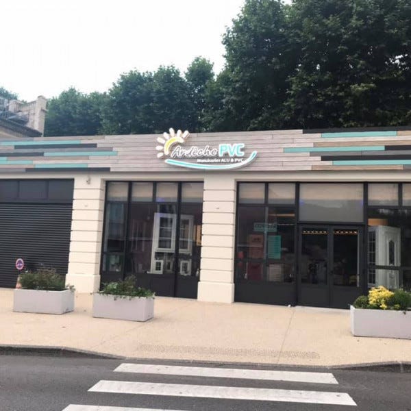 Enseigne à double éclairage avant et arrière