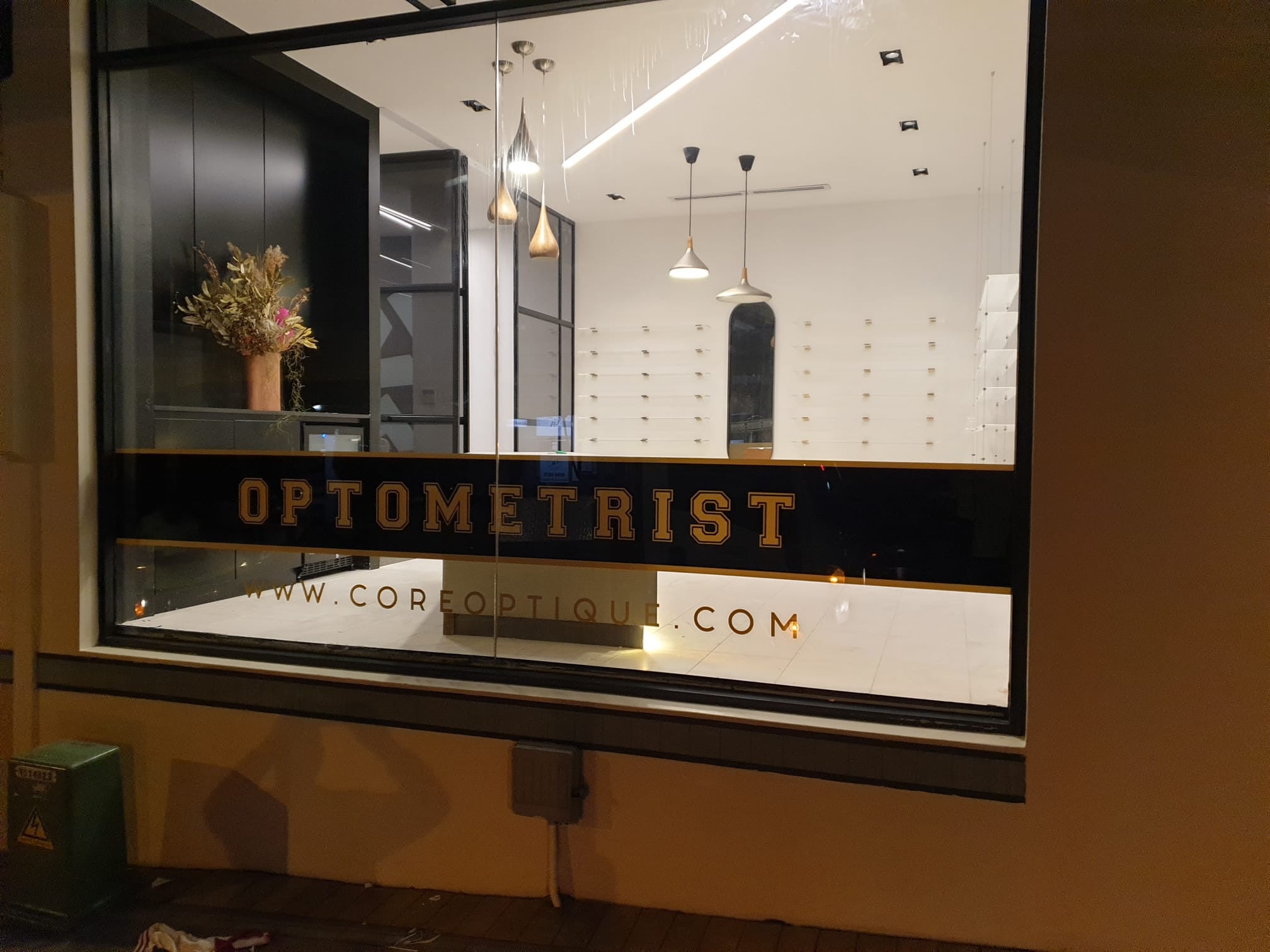 Core Optique Mosman_Vinyl glass Decal