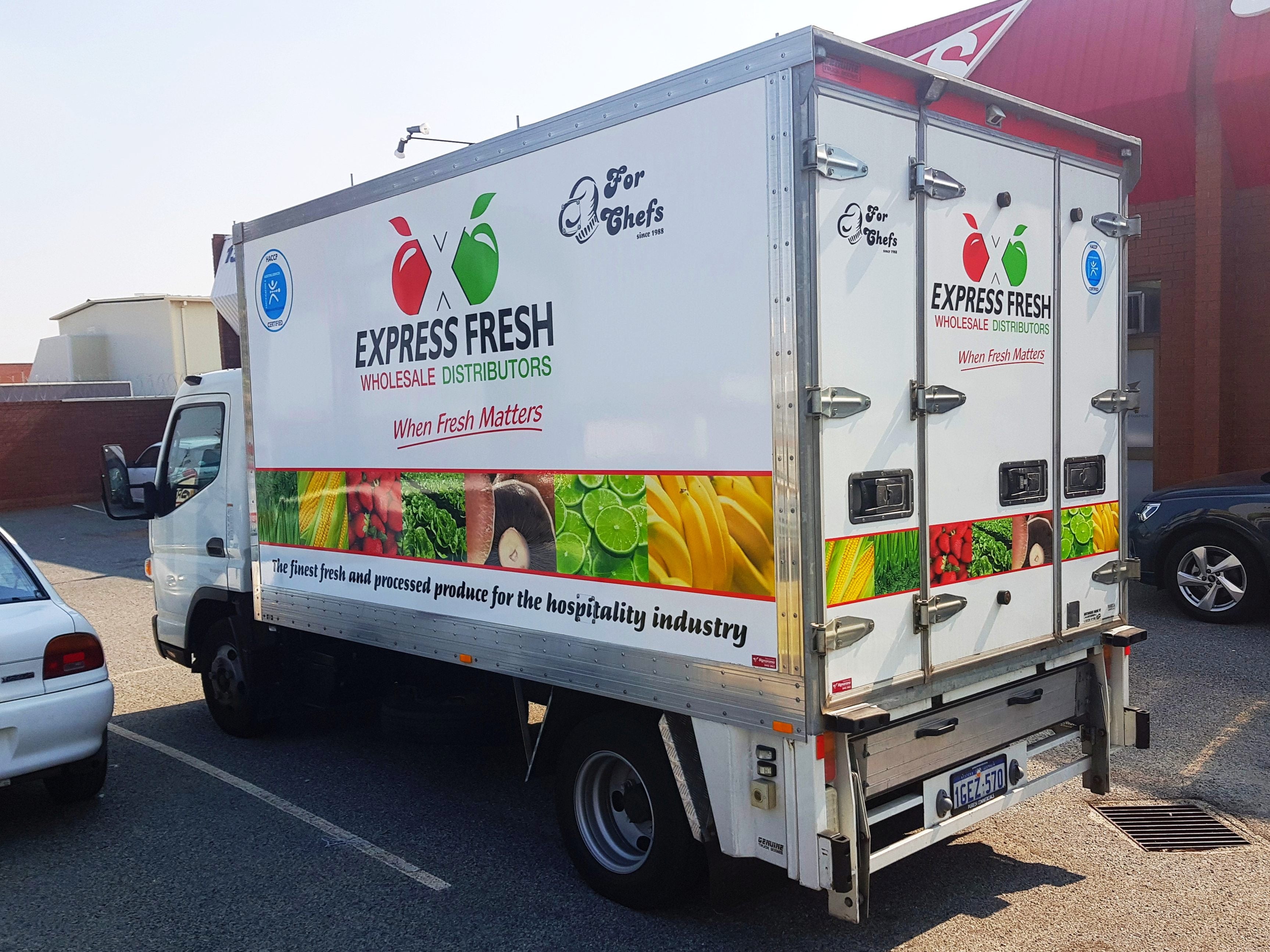 Express Fresh Truck Fleet Wrap