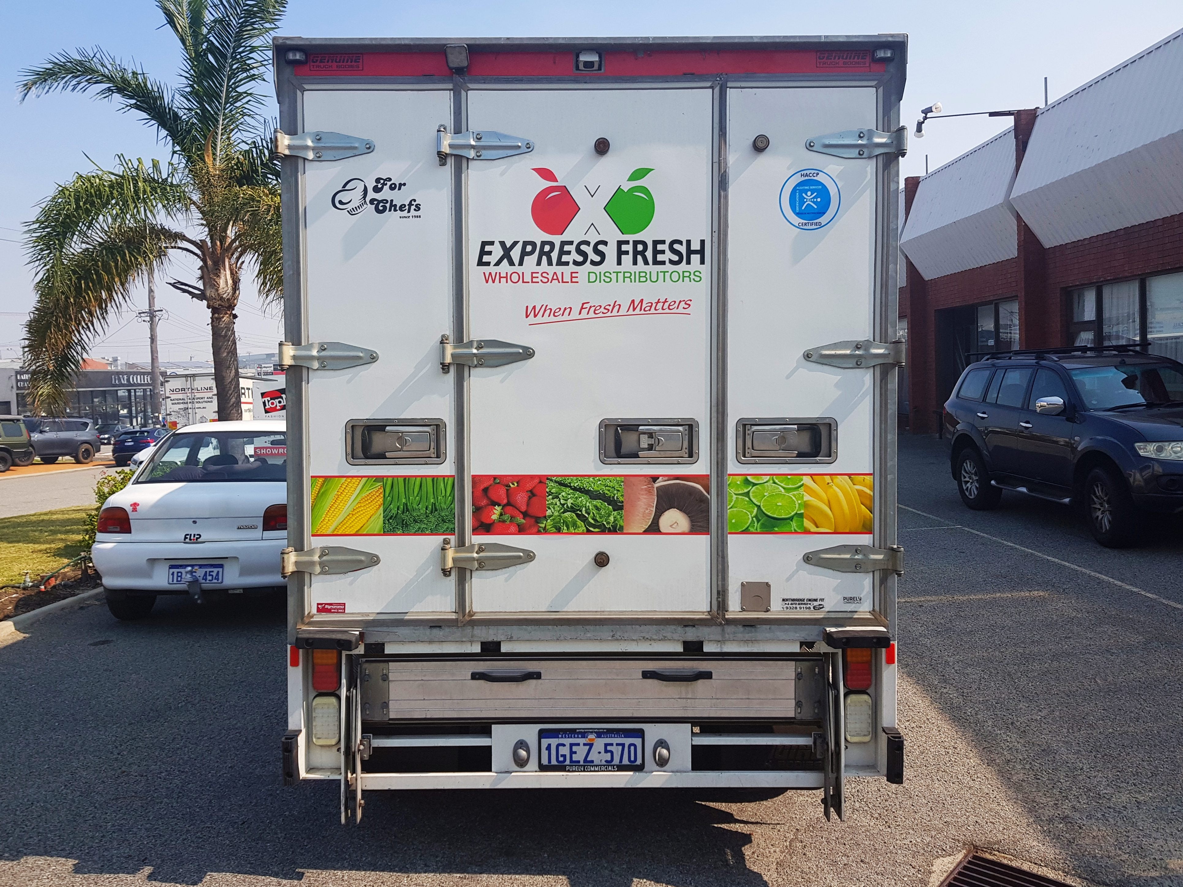 Express Fresh Truck Fleet Wrap