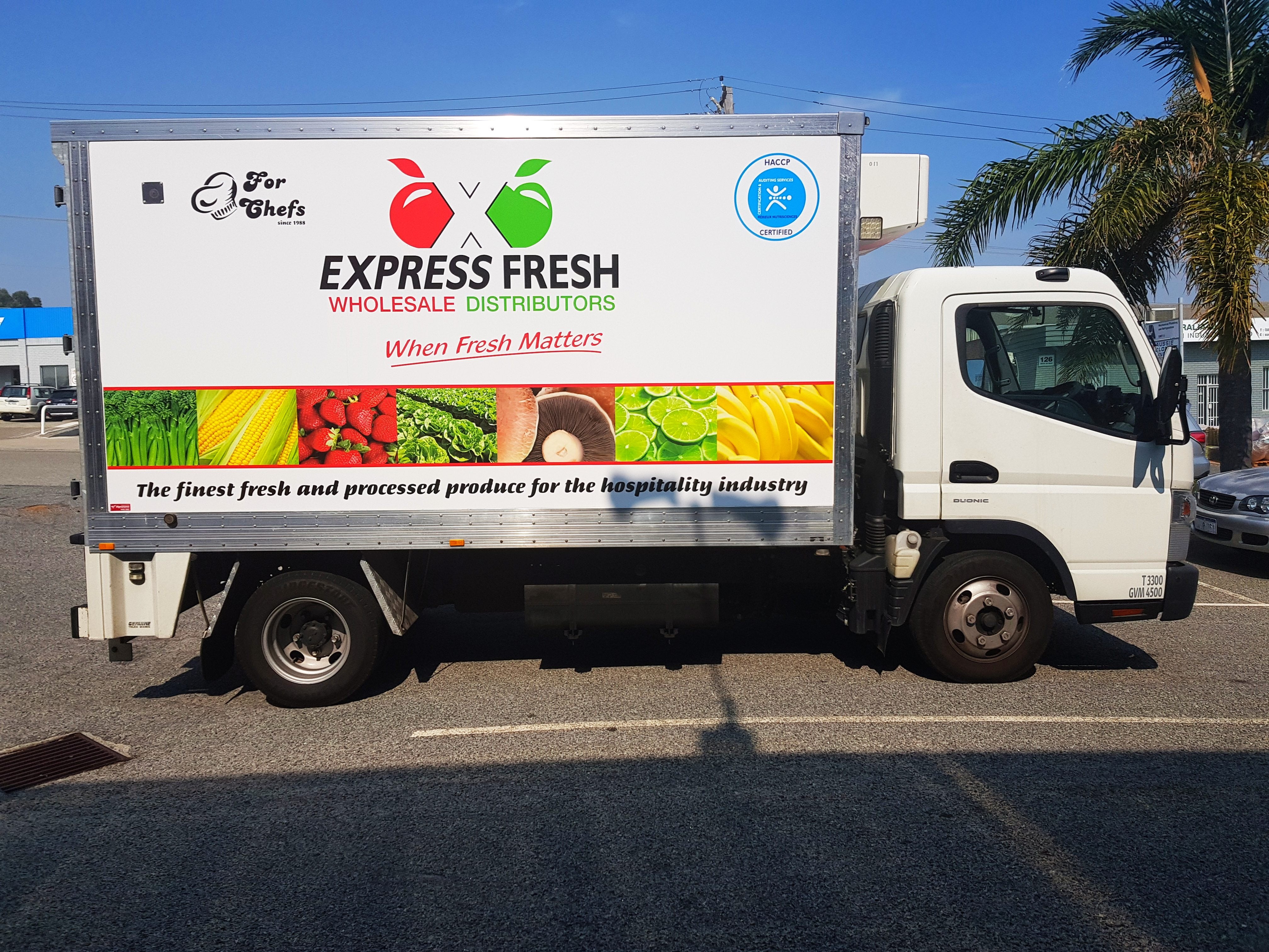 Express Fresh Truck Fleet Wrap