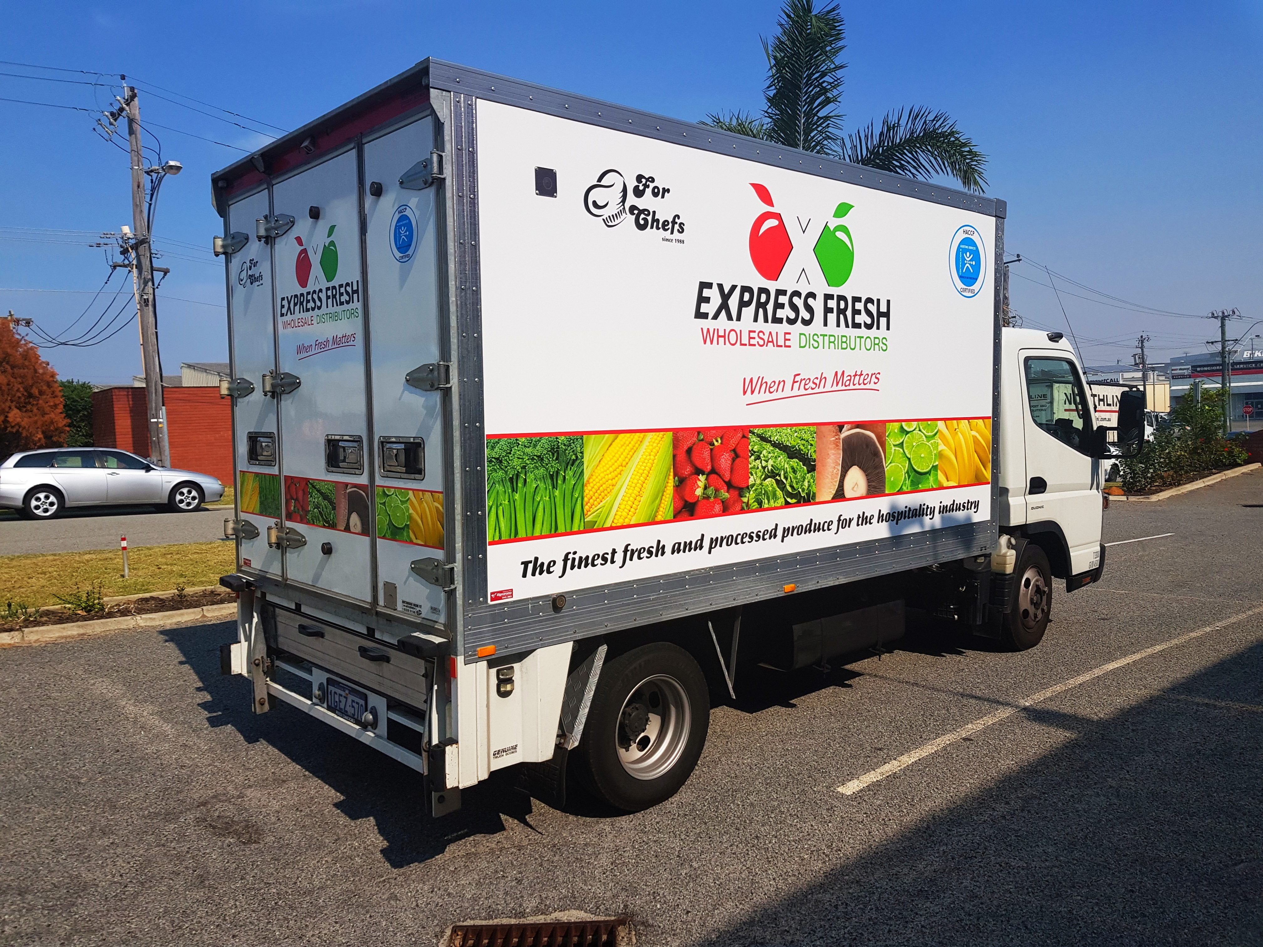 Express Fresh Truck Fleet Wrap