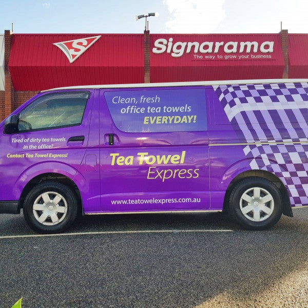 Tea Towel Express Full Van Wrap