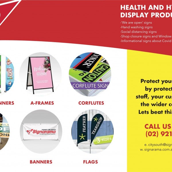 Covid-19 Sign Brochure -  Signarama Sydney CBD South