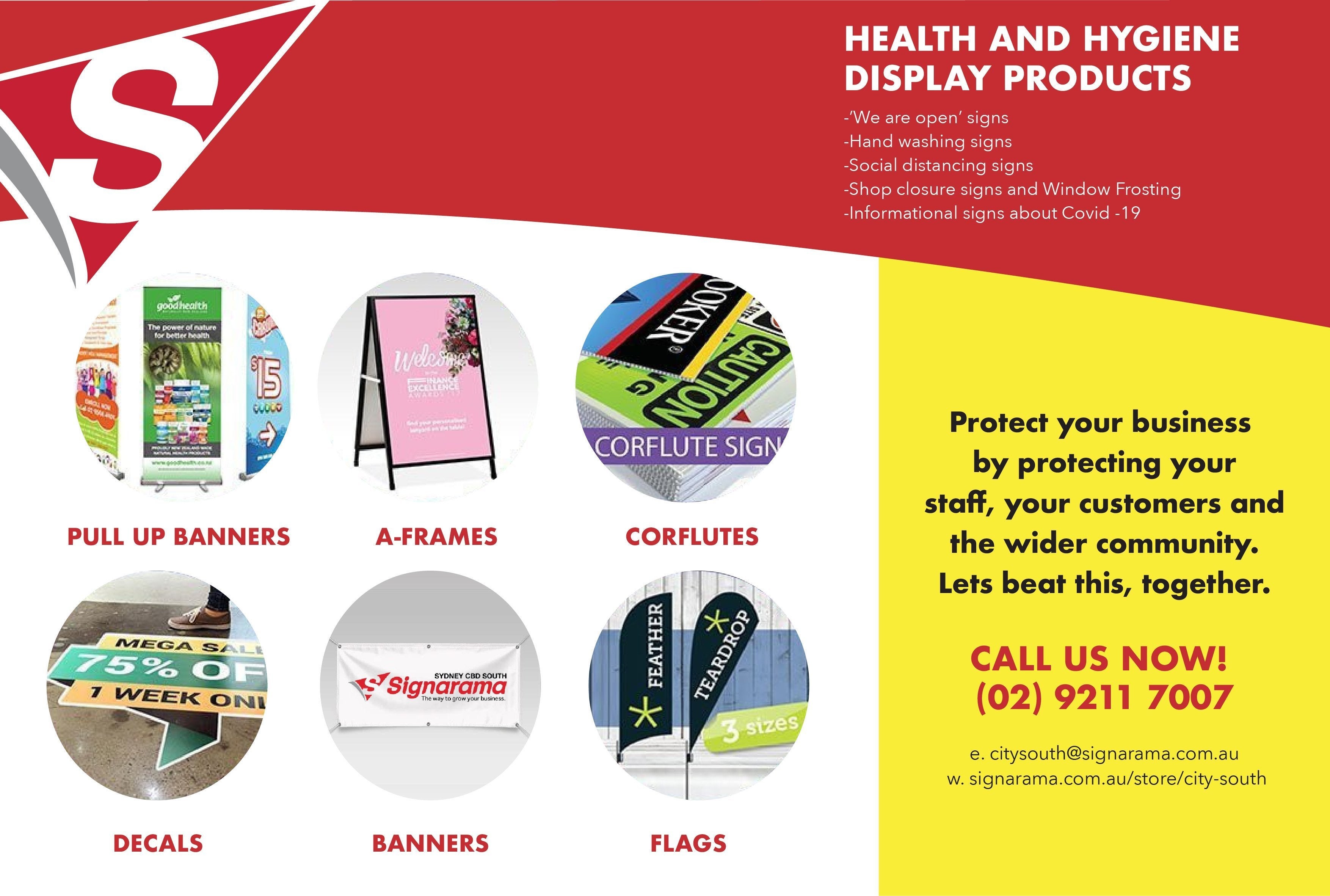 Covid-19 Sign Brochure -  Signarama Sydney CBD South