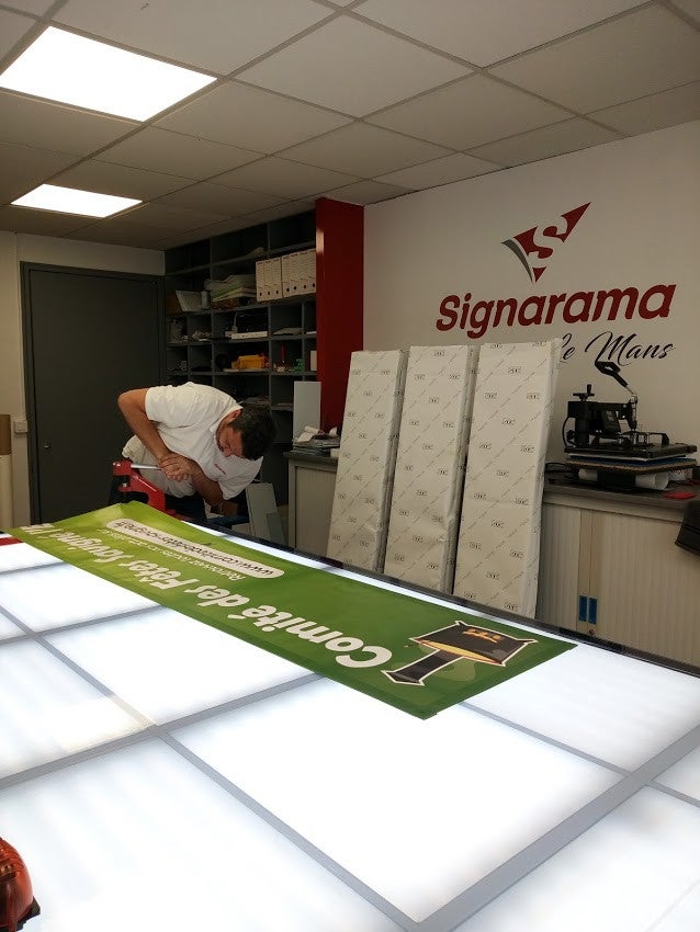 #impression#bâche#comitédesfêtes#animation#foire#signarama#lemans