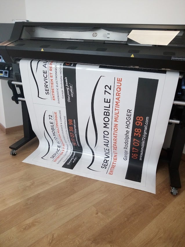 Nouvelle Signalétique pour Service Auto Mobile 72 installé à Ruillé en Champagne par Signarama Le Mans.