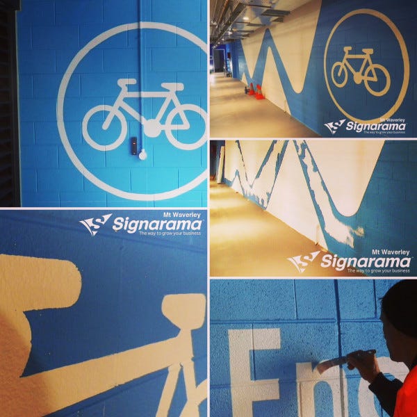 Hand Painted Sign Writing (Deakin University Burwood Campus)