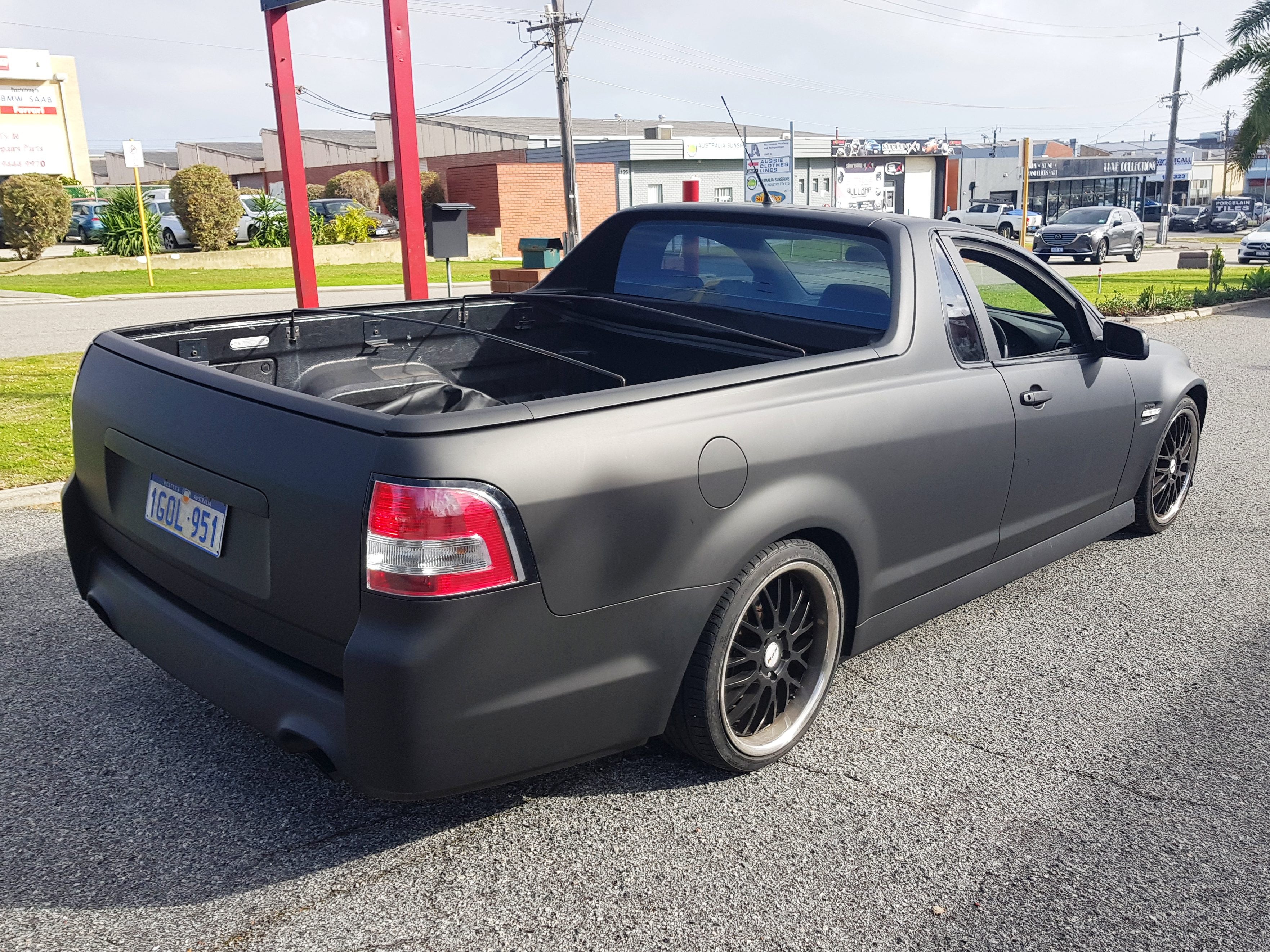 Holden Ute Matte Black Wrap