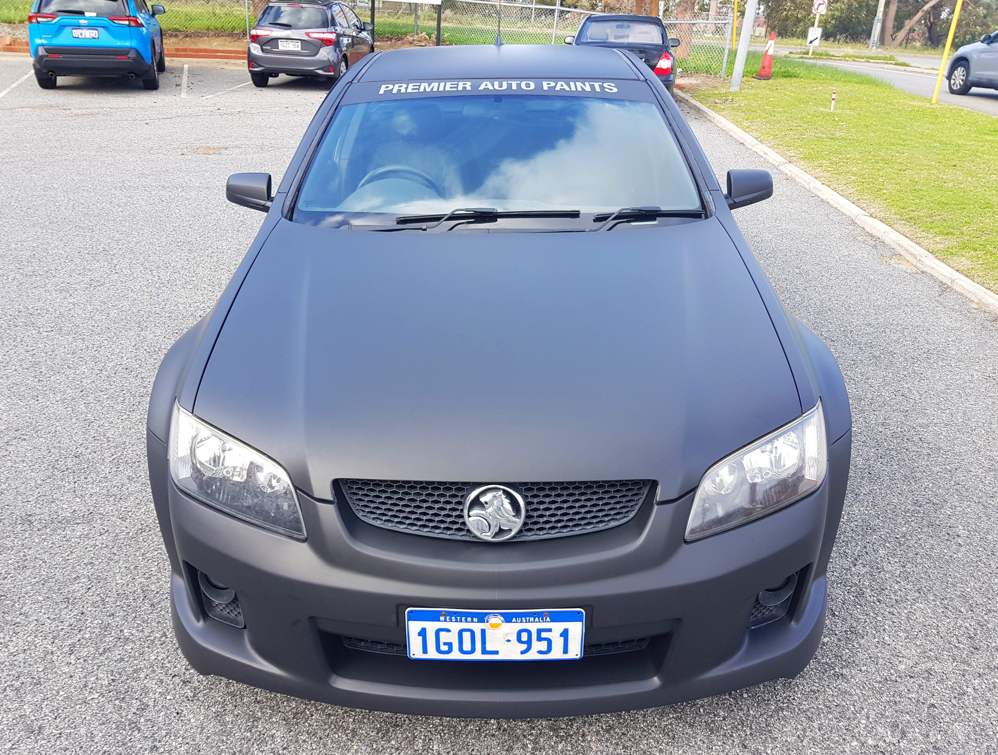 Holden Ute Matte Black Wrap