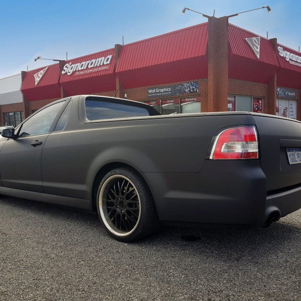 Holden Ute Matte Black Wrap