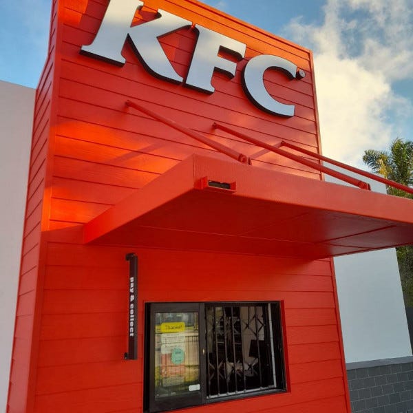 Store front signage KFC