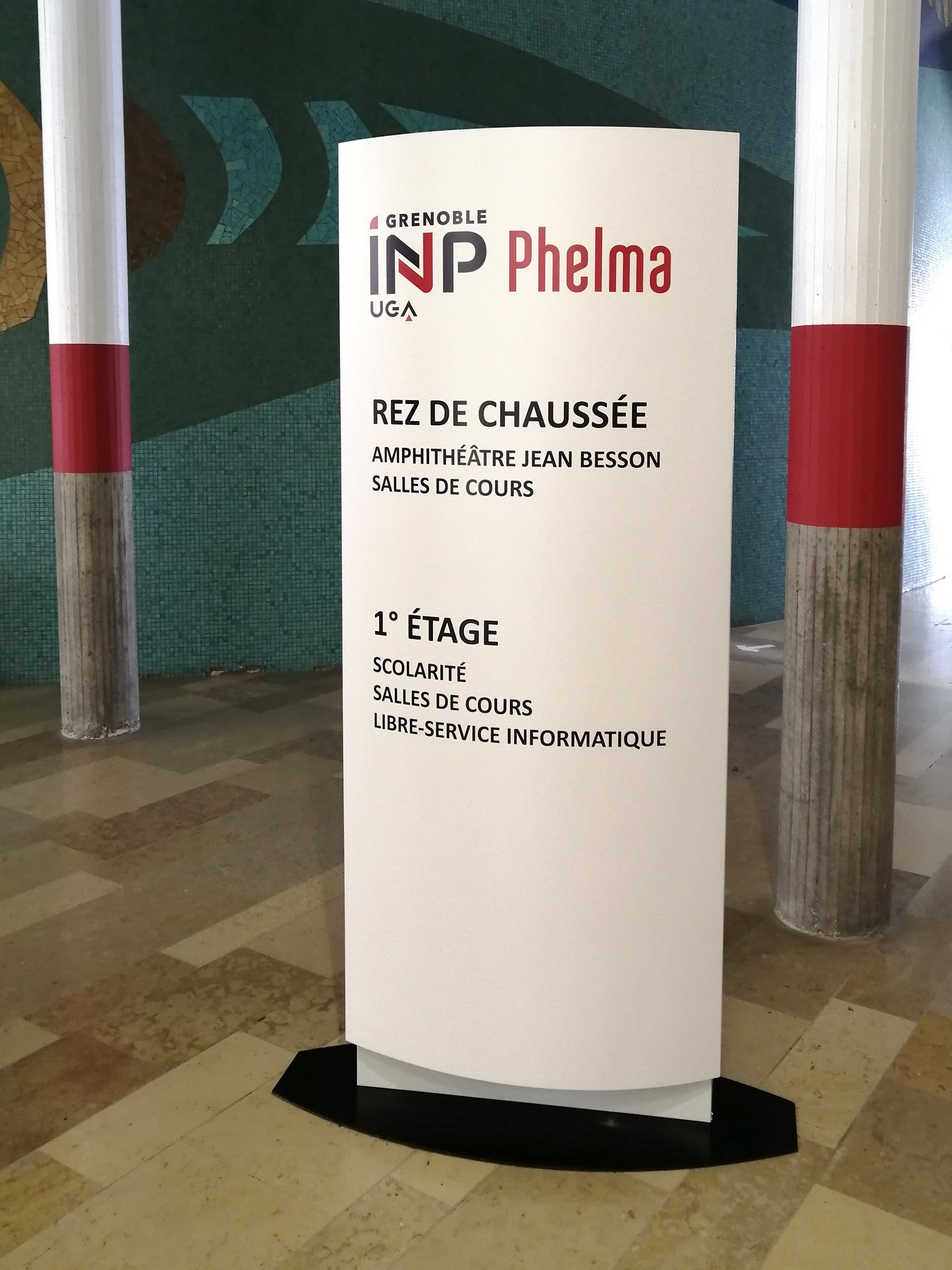 Signalétique Intérieure INP PHELMA Grenoble