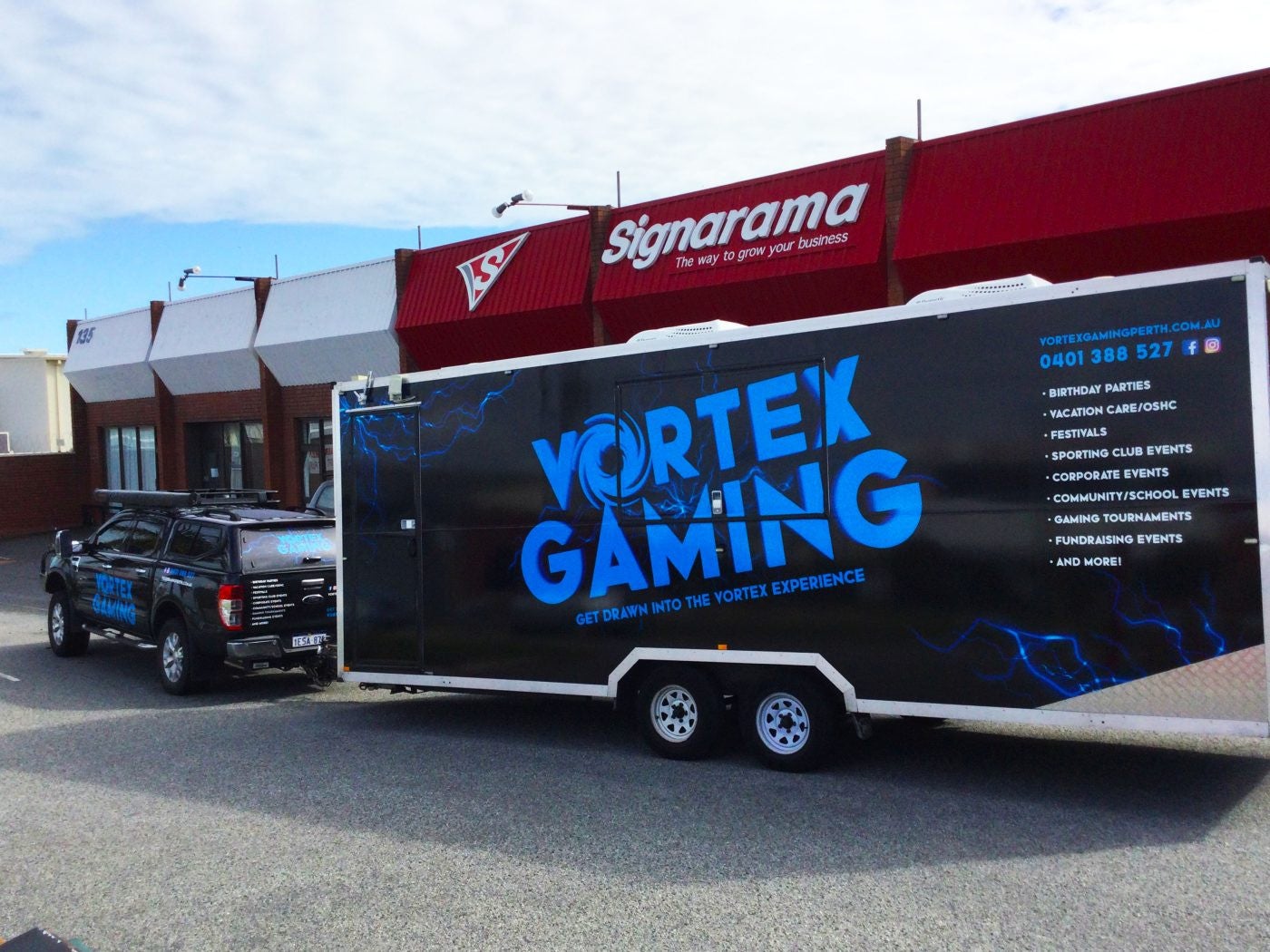 Vortex Gaming Trailer & Ute Wrap