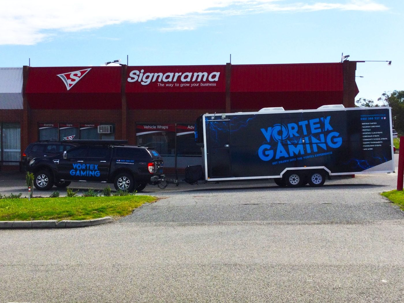 Vortex Gaming Trailer & Ute Wrap