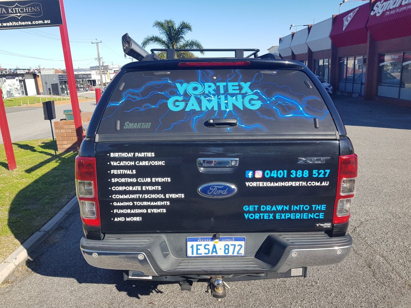 Vortex Gaming Trailer & Ute Wrap
