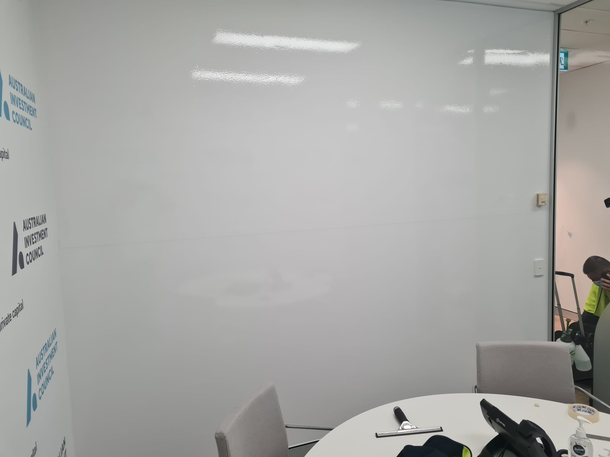 Australian Investment Council Wall white board vinyl