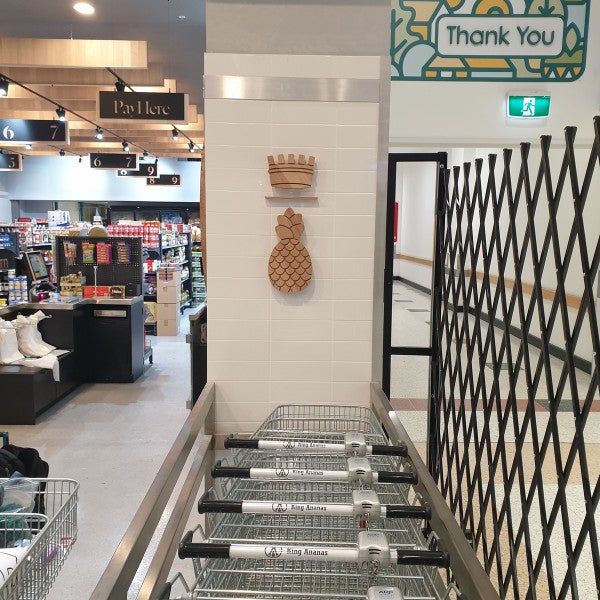 King Ananas_custom wood engraved sign - Signarama CBD South
