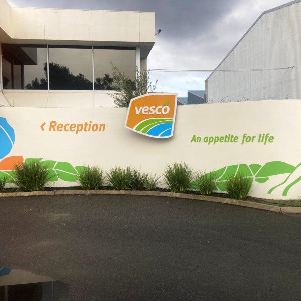 Vesco Foods Building Signage