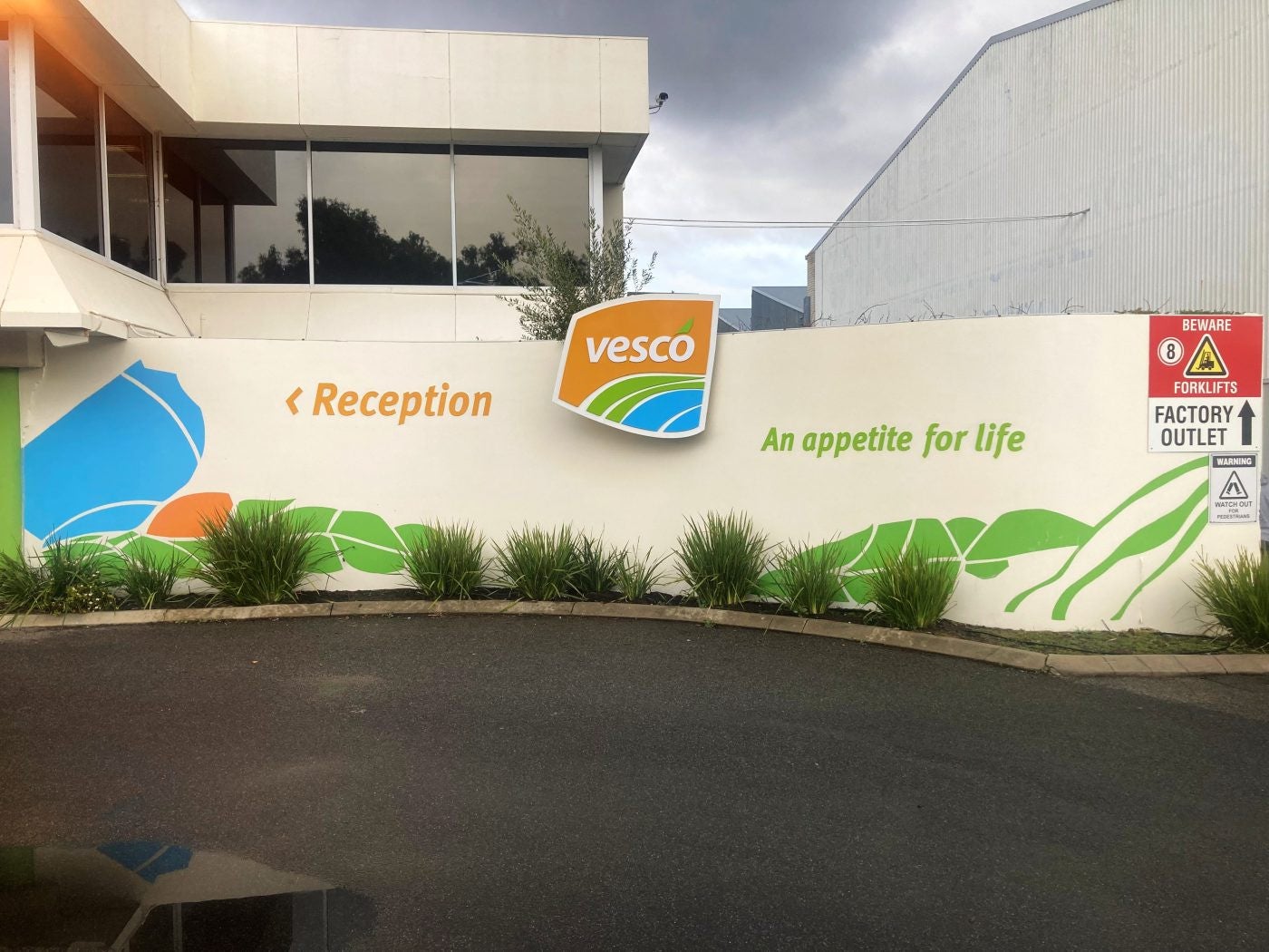 Vesco Foods Building Signage