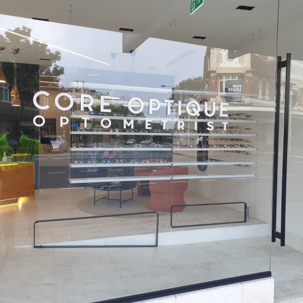 Core Optique Mosman_20mm white acrylic letters- Signarama CBD South