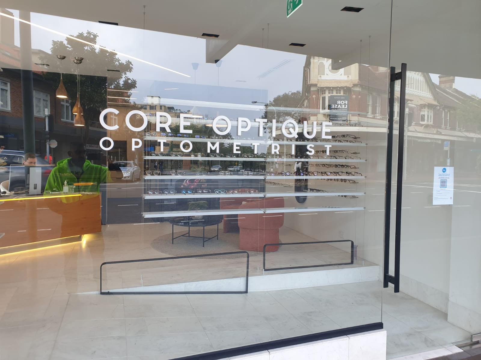 Core Optique Mosman_20mm white acrylic letters- Signarama CBD South
