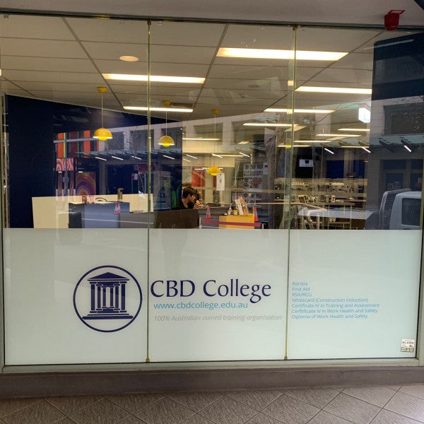 CBD College_Vinyl decals_Digitally printed SAV onto glass.1 - Signarama CBD South