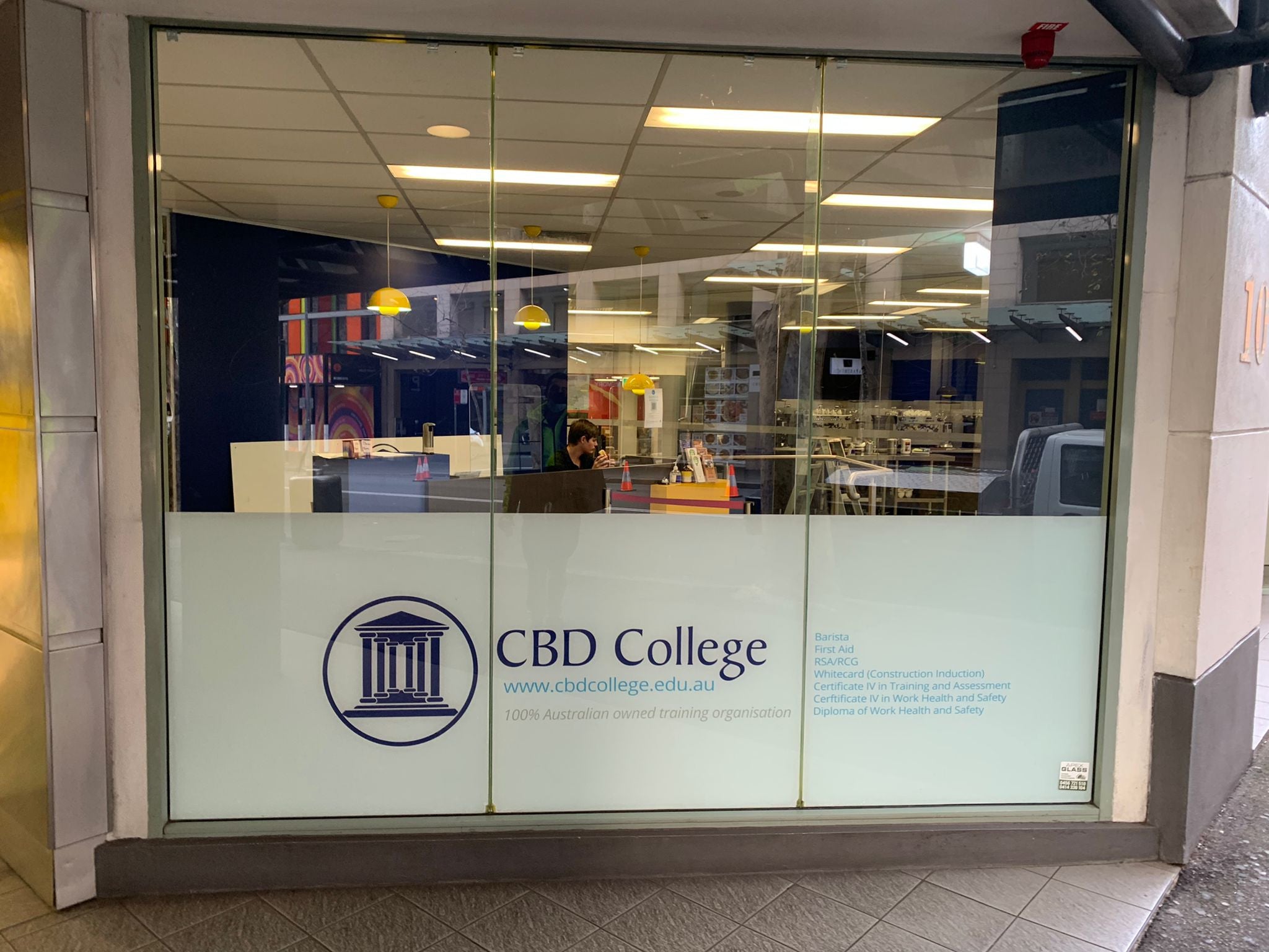 CBD College_Vinyl decals_Digitally printed SAV onto glass.1 - Signarama CBD South
