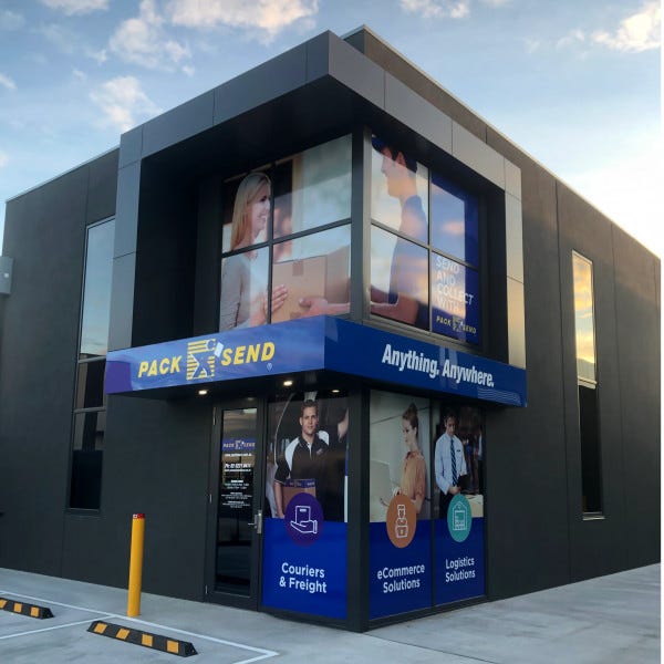 Pack and send Store signage