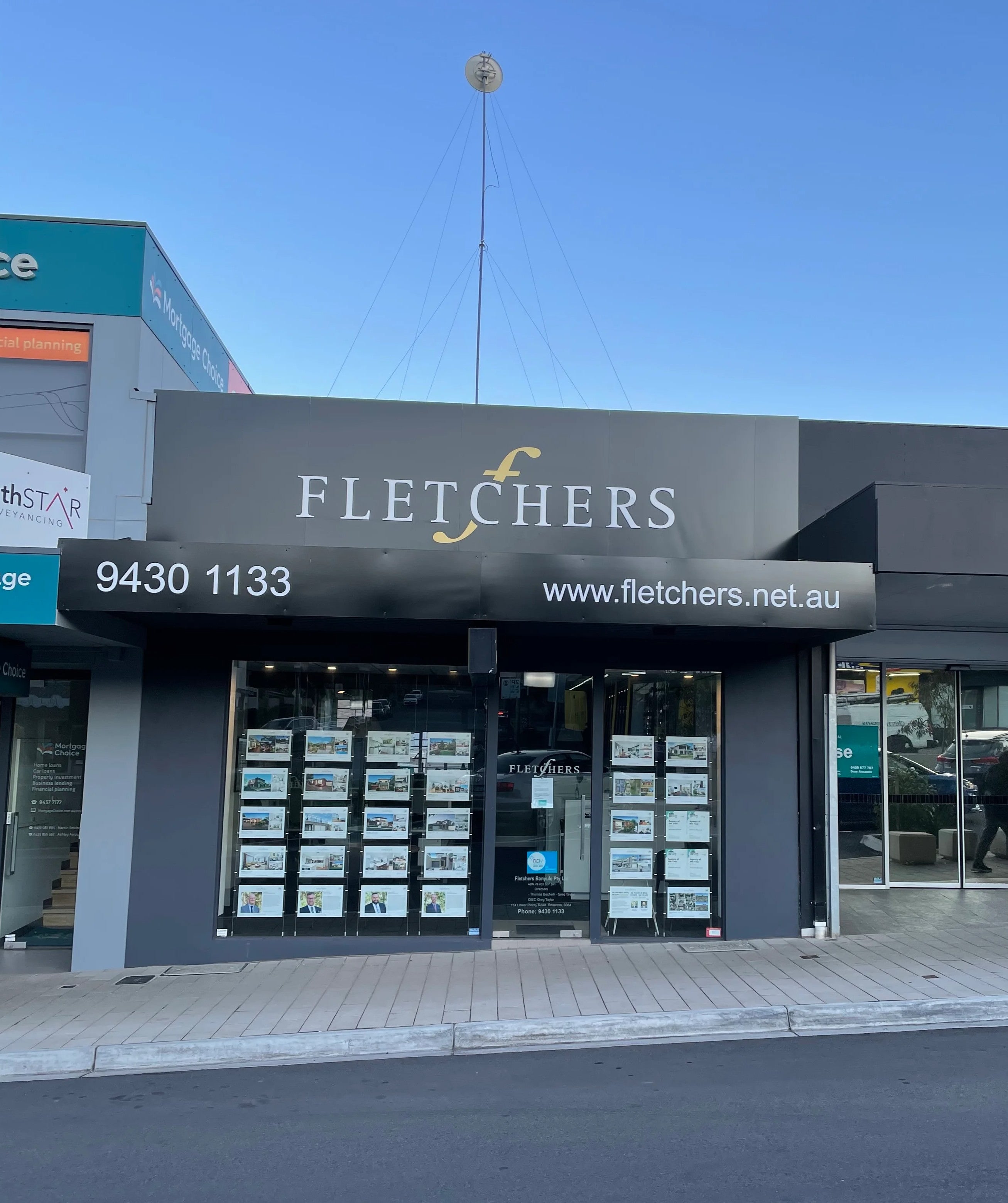 Awning & Fascia Signs - Fletchers Banyule - Rosanna.
