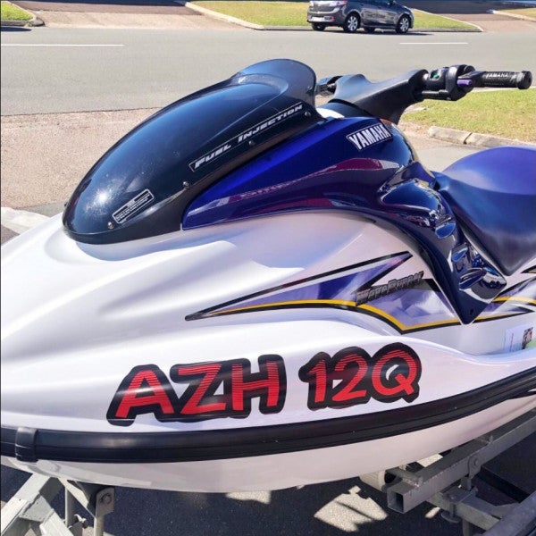 Yamaha JetSki Vinyl Rego Install