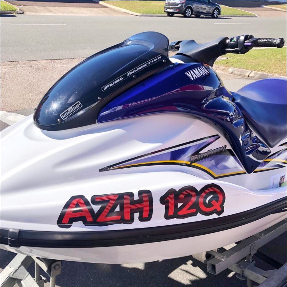 Yamaha JetSki Vinyl Rego Install