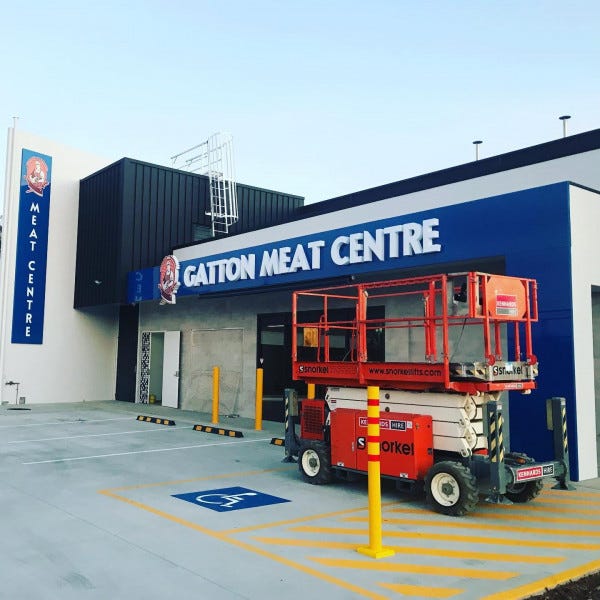 Gatton Meat Centre 3D LED Illuminated Fabricated Letter Signage 2