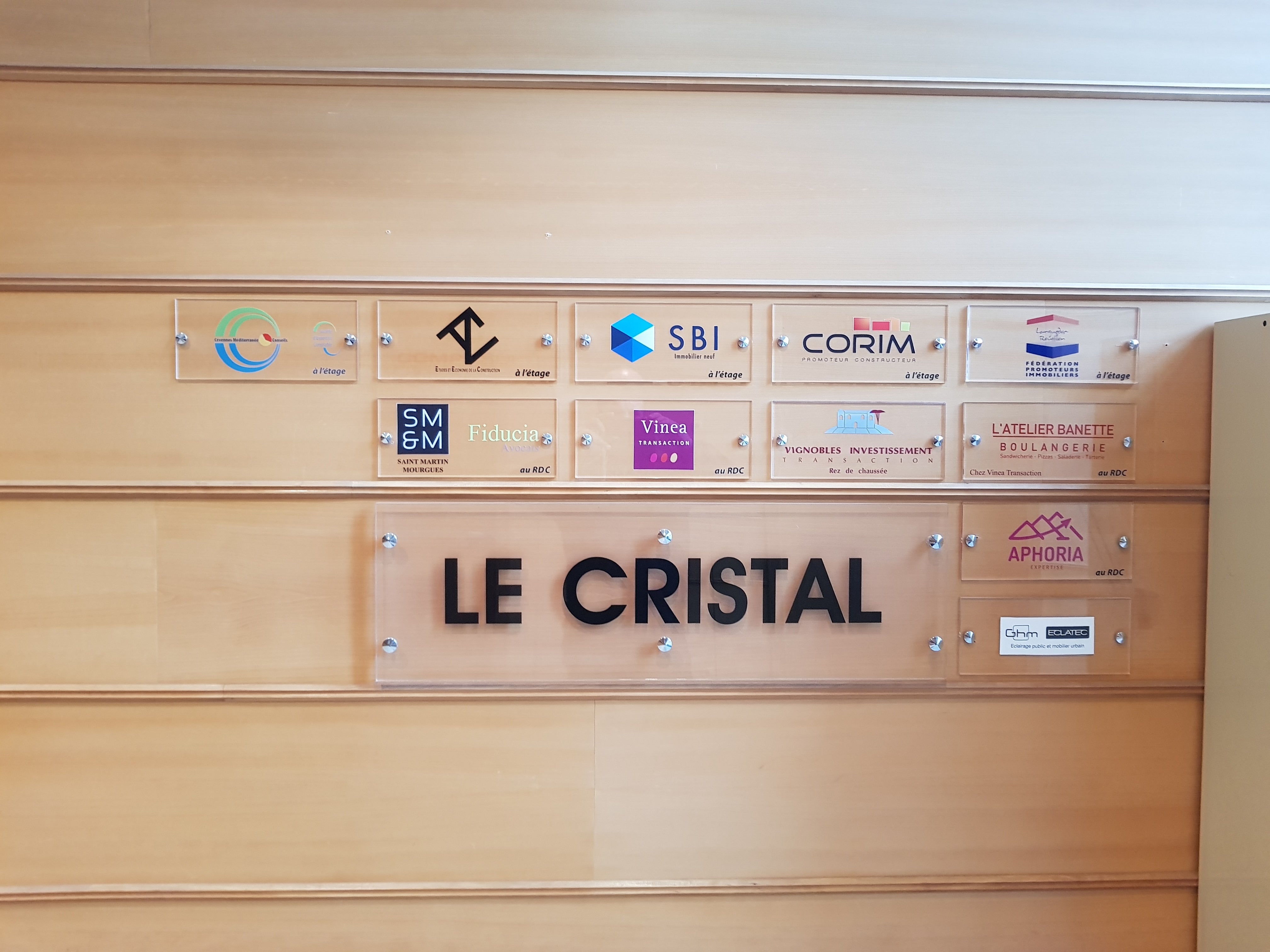 PLAQUE PROFESSIONNELLE PLEXIGLAS
