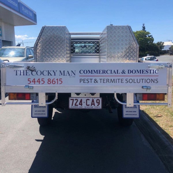 The Cocky Man Vehicle Signage
