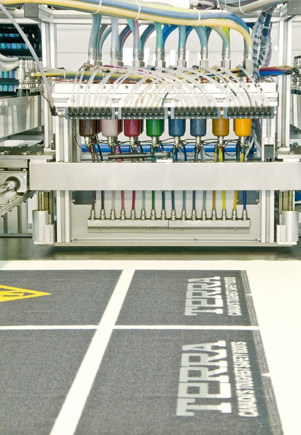 LOGO SUR TAPIS EN FOLIE