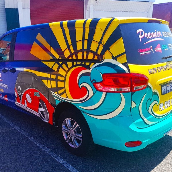 Premier Auto Paints Van Wrap